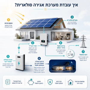 אילך עובדת מערכת אגירה סולארית